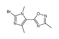 5-(2-bromo-3,5-dimethyl-3H-imidazol-4-yl)-3-methyl-[1,2,4]oxadiazole picture