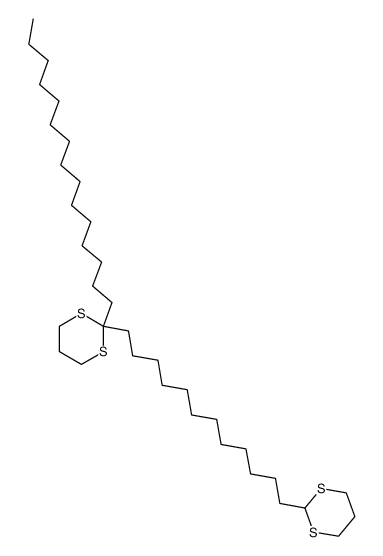 2-(12-(1,3-dithian-2-yl)dodecyl)-2-pentadecyl-1,3-dithiane结构式