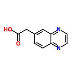 6-Quinoxalinylacetic acid Structure