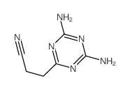 4,6-DIAMINO-S-TRIAZINE-2-PROPIONITRILE结构式