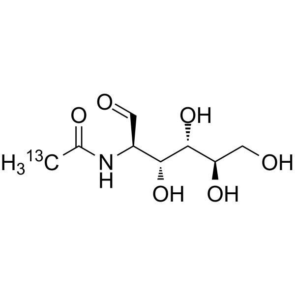 N-Acetyl-D-glucosamine-13C-2 Structure