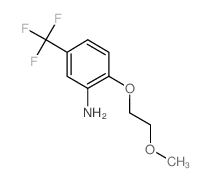 2-(2-Methoxy-ethoxy)-5-trifluoromethyl-phenylamine structure