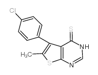 5-(4-CHLOROPHENYL)-6-METHYLTHIENO[2,3-D]PYRIMIDINE-4(3H)-THIONE Structure