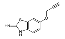 2-Benzothiazolamine,6-(2-propynyloxy)-(9CI) Structure