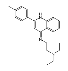 N',N'-diethyl-N-[2-(4-methylphenyl)quinolin-4-yl]ethane-1,2-diamine Structure