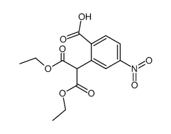 2-(1,3-diethoxy-1,3-dioxopropan-2-yl)-4-nitrobenzoic acid结构式