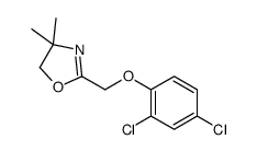 2-[(2,4-dichlorophenoxy)methyl]-4,4-dimethyl-5H-1,3-oxazole结构式