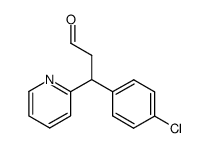 3-(p-chlorophenyl)-3-(2-pyridyl)propanal Structure