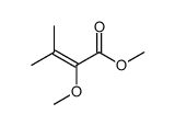 2-Butenoic acid, 2-methoxy-3-methyl-, methyl ester Structure