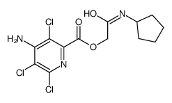 [2-(cyclopentylamino)-2-oxoethyl] 4-amino-3,5,6-trichloropyridine-2-carboxylate Structure