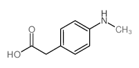 2-(4-methylaminophenyl)acetic acid structure