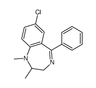 7-chloro-1,2-dimethyl-5-phenyl-2,3-dihydro-1,4-benzodiazepine Structure