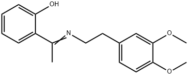 alpha-(3,4-dimethoxyphenethylimino)-alpha-methyl-o-cresol结构式