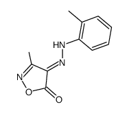 3-Methyl-4-[2-(2-methylphenyl)hydrazono]isoxazole-5(4H)-one结构式