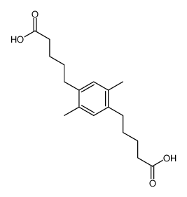 5-[4-(4-carboxybutyl)-2,5-dimethylphenyl]pentanoic acid结构式