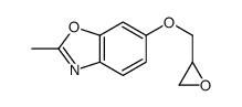 2-methyl-6-(oxiran-2-ylmethoxy)-1,3-benzoxazole Structure