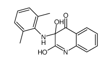 3-(2,6-dimethylanilino)-3-hydroxy-1H-quinoline-2,4-dione结构式