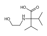 2-(2-hydroxyethylamino)-3-methyl-2-propan-2-ylbutanoic acid结构式