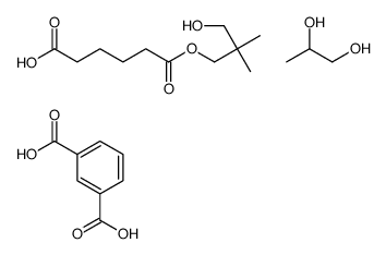 benzene-1,3-dicarboxylic acid,6-(3-hydroxy-2,2-dimethylpropoxy)-6-oxohexanoic acid,propane-1,2-diol Structure