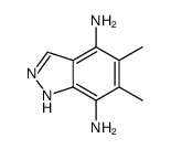 5,6-dimethyl-1H-indazole-4,7-diamine Structure