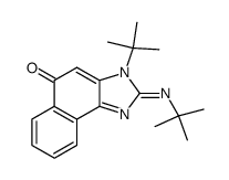 3-tert-butyl-2-tert-butylimino-2,3-dihydro-naphtho[1,2-d]imidazol-5-one Structure