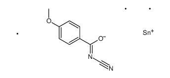 N-cyano-4-methoxy-N-trimethylstannylbenzamide结构式