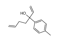 3-p-Tolyl-3-hydroxyhepta-1,6-dien结构式