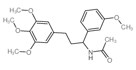 Acetamide,N-[1-(3-methoxyphenyl)-3-(3,4,5-trimethoxyphenyl)propyl]- Structure