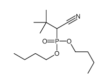 2-dibutoxyphosphoryl-3,3-dimethylbutanenitrile结构式