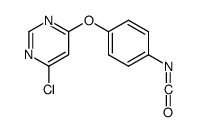 4-氯-6-(4-异氰酰基-苯氧基)-嘧啶结构式