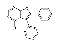 Furo[2,3-d]pyrimidine, 4-chloro-5,6-diphenyl- Structure