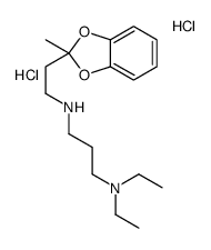 diethyl-[3-[2-(2-methyl-1,3-benzodioxol-2-yl)ethylazaniumyl]propyl]azanium,dichloride结构式