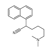 6-(dimethylamino)-2-naphthalen-1-ylhexanenitrile Structure