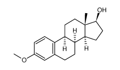 (8α)-3-Methoxyestra-1,3,5(10)-trien-17β-ol结构式