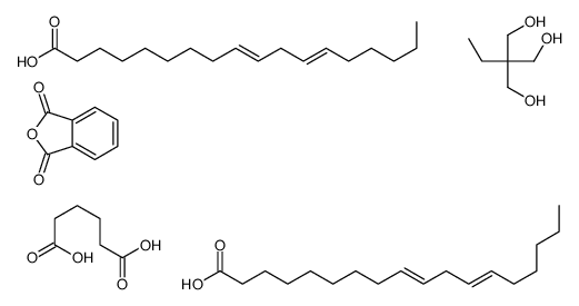 2-benzofuran-1,3-dione,2-ethyl-2-(hydroxymethyl)propane-1,3-diol,hexanedioic acid,(9Z,12Z)-octadeca-9,12-dienoic acid Structure