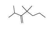 2-isopropyl-3,3-dimethyl-hex-1-ene结构式