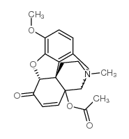 7,8-Dihydro-14-hydroxycodeinone Acetate Structure