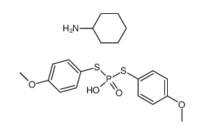 cyclohexylammonium S,S-bis(4-methoxyphenyl) phosphorodithioate结构式