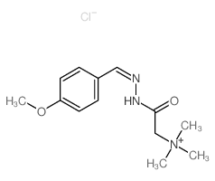 [(4-methoxyphenyl)methylideneamino]carbamoylmethyl-trimethyl-azanium Structure