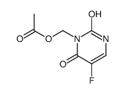 (5-fluoro-2,4-dioxo-1H-pyrimidin-3-yl)methyl acetate结构式