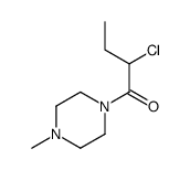 Piperazine, 1-(2-chloro-1-oxobutyl)-4-methyl- (9CI) structure