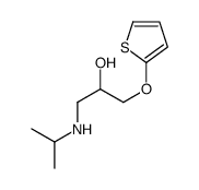 1-(propan-2-ylamino)-3-thiophen-2-yloxypropan-2-ol结构式