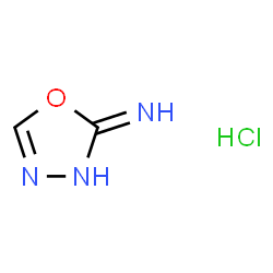 1,3,4-OXADIAZOL-2(3H)-IMINE HYDROCHLORIDE Structure