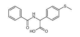 DL-N-benzoyl-2-[4-(methylthio)phenyl]glycine Structure