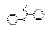 N-methyl-benzimidic acid phenyl ester结构式