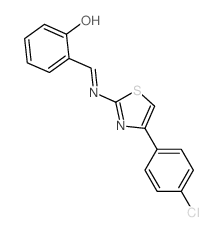 6-[[[4-(4-chlorophenyl)-1,3-thiazol-2-yl]amino]methylidene]cyclohexa-2,4-dien-1-one picture