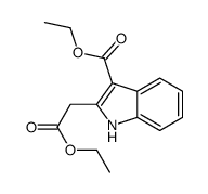 ethyl 2-(2-ethoxy-2-oxoethyl)-1H-indole-3-carboxylate Structure