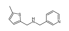 1-(5-Methyl-2-thienyl)-N-(3-pyridinylmethyl)methanamine Structure