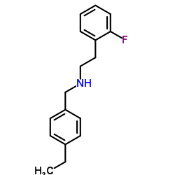 N-(4-Ethylbenzyl)-2-(2-fluorophenyl)ethanamine Structure