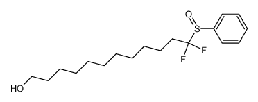 12,12-difluoro-12-phenylsulfinyldodecan-1-ol结构式